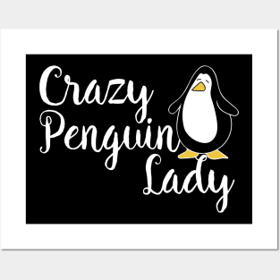 Crazy Penguin Lady Posters and Art